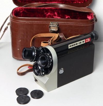 Лот: 9843318. Фото: 1. Кинокамера Киев-16 УЭ. Кинокамеры