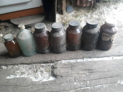 Лот: 15606894. Фото: 1. Стеклянная банка для реактивов... Контейнеры, банки