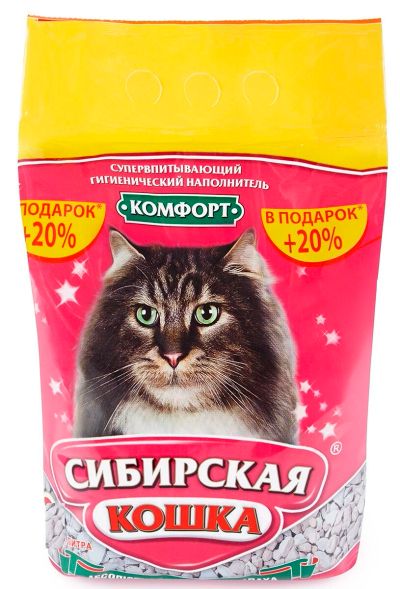 Лот: 16719432. Фото: 1. Сибирская кошка "Комфорт" 5л... Миски, лотки, наполнители