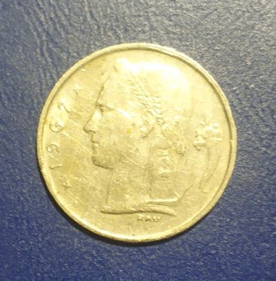 Лот: 25132760. Фото: 1. Бельгия 1 франк 1967 г. Европа
