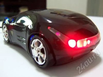 Лот: 559624. Фото: 1. Мышка-Машинка Ferrari чёрная. Клавиатуры и мыши