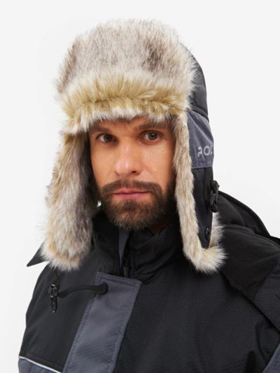 Лот: 24399163. Фото: 1. Шапка-ушанка зимняя Huntsman Полюс... Зимняя спортивная одежда