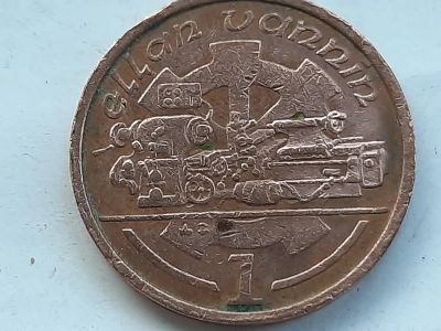 Лот: 25662397. Фото: 1. Монета Остров Мэн 1 пенни, 1989. Европа