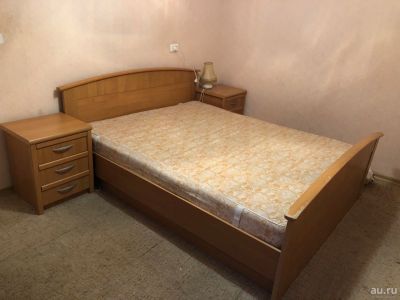 Лот: 13335473. Фото: 1. Двухспальная кровать и две тумбы. Кровати