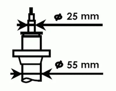 Лот: 3294889. Фото: 1. Стойка Kayaba 335808 (Audi, Volkswagen... Ходовая, подвеска, рулевое управление