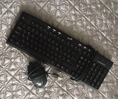 Лот: 12312905. Фото: 1. Клавиатура + мышь usb (рабочие... Клавиатуры и мыши