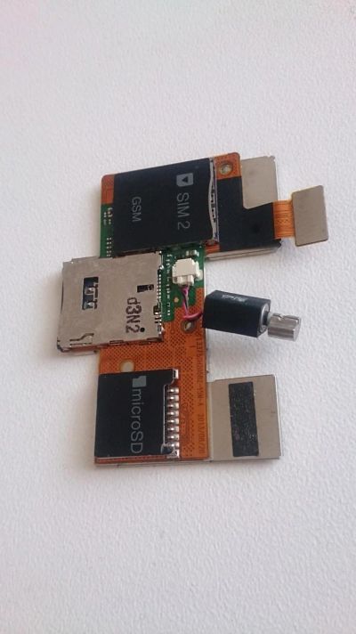 Лот: 8947710. Фото: 1. Коннектор SIM + MMC HTC Desire... Шлейфы, разъёмы