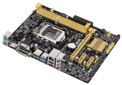 Лот: 4552539. Фото: 1. Мат.плата S1150 H81 Asus H81M-A... Материнские платы