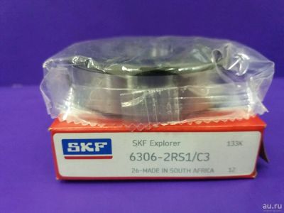 Лот: 14052751. Фото: 1. 6306-2RS1/С3 SKF (30*72*19) подшипник. Запчасти