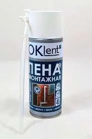 Лот: 18043029. Фото: 1. Монтажная пена бытовая "Oklent... Клеи, герметики, пена монтажная, клейкие ленты