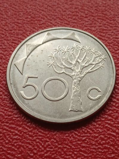 Лот: 22170114. Фото: 1. Намибия 50 центов 2008. Америка