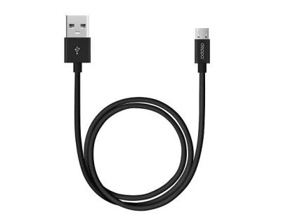 Лот: 20885003. Фото: 1. Кабель Deppa microUSB - USB черный... Дата-кабели, переходники