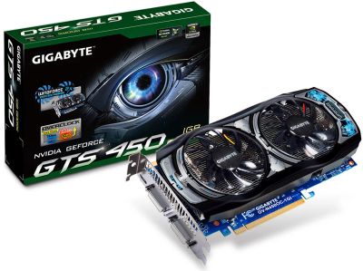 Лот: 9452465. Фото: 1. Видеокарта GTS 450 Gigabyte 1GB. Видеокарты