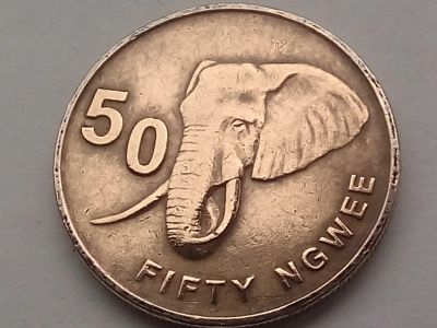 Лот: 19472506. Фото: 1. Монета Замбии 50 нгве, 2012. Африка