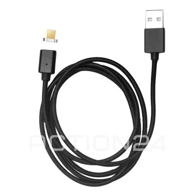 Лот: 20858592. Фото: 1. Магнитный кабель Elough microUSB... Дата-кабели, переходники