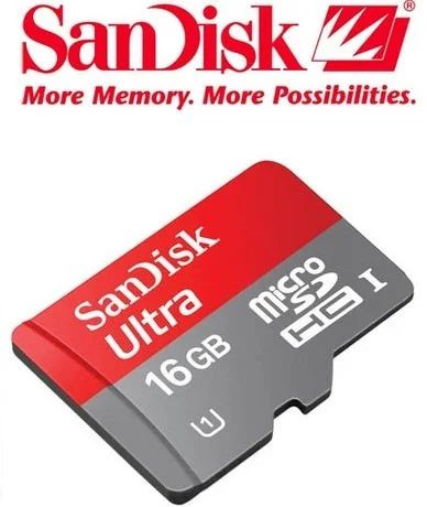 Лот: 11072310. Фото: 1. MicroSD Sandisk 16 gb 80 MB/s... Карты памяти