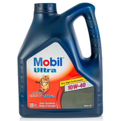 Лот: 20067659. Фото: 1. MOBIL 10w40 4 л (масло полусинтетическое... Масла, жидкости
