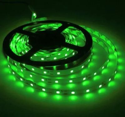 Лот: 23270843. Фото: 1. Лента 2835 60LED/m Green 12V IP33. Светодиодная подсветка