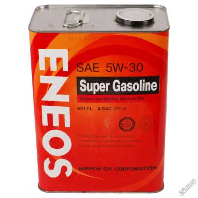 Лот: 5277810. Фото: 1. ЕNEOS Super Gasoline, 5w-30, SL... Масла, жидкости