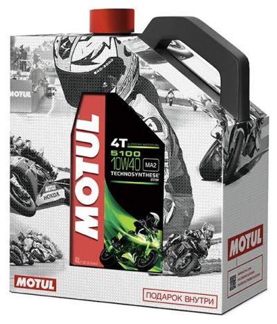 Лот: 12607914. Фото: 1. Промо Motul 5100 4T Sae 10W-40... Масла, жидкости