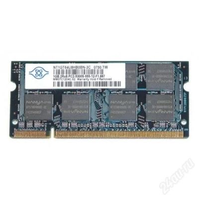 Лот: 1240914. Фото: 1. NANYA NT1GT64U8HB0BN-3C DDR2 RAM... Оперативная память