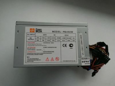 Лот: 7501837. Фото: 1. Блок питания Power Box (PB450W... Корпуса, блоки питания