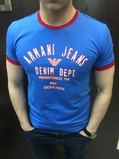 Лот: 7438912. Фото: 1. Футболка Armani Jeans 44. Футболки, поло