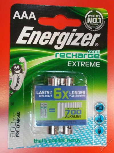 Лот: 5591160. Фото: 1. Energizer Accu Recharge аккумулятор... Аккумуляторы