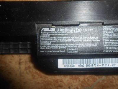 Лот: 5415621. Фото: 1. Батарея A32-K53 от ноута Asus... Ноутбуки