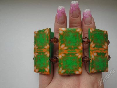 Лот: 574396. Фото: 1. Изделия из полимерной глины,раслет... Браслеты