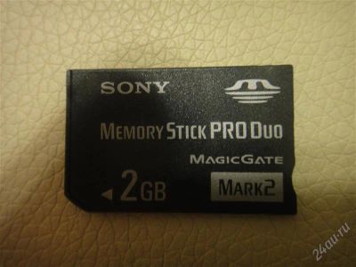 Лот: 1287224. Фото: 1. Memory Stick PRO Duo 2GB. Карты памяти