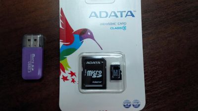 Лот: 3894198. Фото: 1. Карта памяти microSD: Adata microSDHC... Карты памяти
