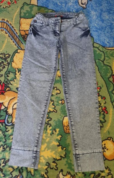 Лот: 18864109. Фото: 1. Джинсы на флисе для девочки на... Брюки, шорты, джинсы