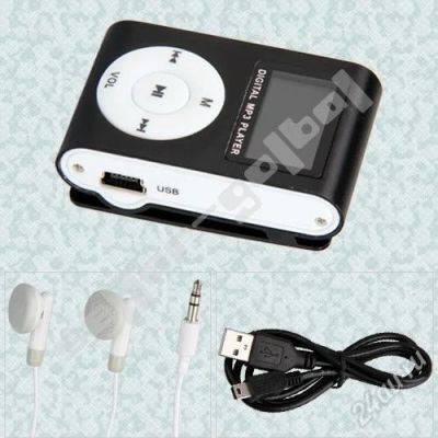 Лот: 1597725. Фото: 1. Metal Mini Clip MP3 плеер c экраном. Плееры