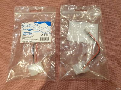 Лот: 17264016. Фото: 1. Переходник FinePower Molex - 3-pin. Шлейфы, кабели, переходники