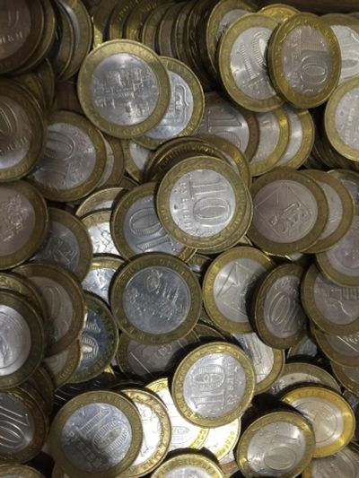 Лот: 6244095. Фото: 1. Десяти рублевые монеты. Наборы монет