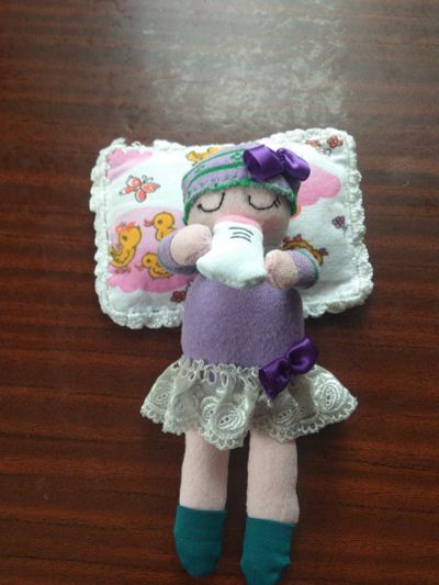 Лот: 21994825. Фото: 1. Текстильная кукла Малышка с соской. Авторские куклы, игрушки, поделки