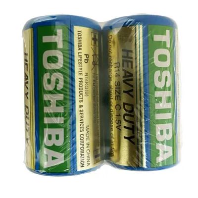 Лот: 22148069. Фото: 1. Элем.пит.TOSHIBA R14 2/shrink... Батарейки, аккумуляторы, элементы питания