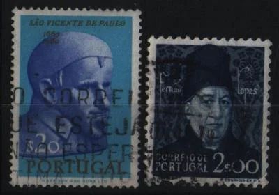 Лот: 7051658. Фото: 1. Португалия 1960-- персоналии 2марки. Марки