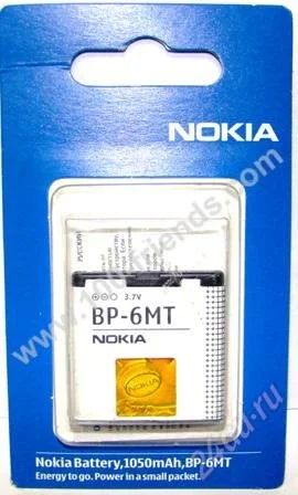 Лот: 1810483. Фото: 1. Аккумулятор оригинал Nokia BP-6MT... Аккумуляторы