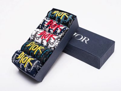 Лот: 18821695. Фото: 1. Носки длинные Dior - 5 пар (26298... Носки