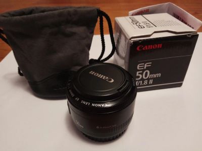 Лот: 10500168. Фото: 1. Canon EF 50mm f/1.8 II. Объективы