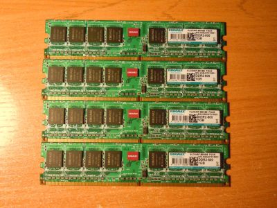 Лот: 19670195. Фото: 1. kingmax ddr2 800 1gb 4шт. Оперативная память