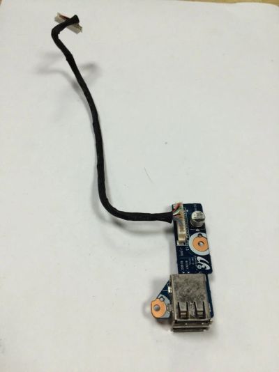 Лот: 9388698. Фото: 1. Кнопка включения + плата с 2 USB... Платы расширения, контроллеры, доп. порты
