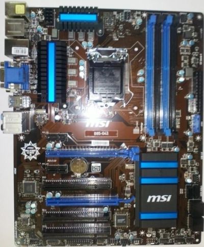 Лот: 4941061. Фото: 1. MSI B85-G43 (RTL) LGA1150 2xPCI-E... Материнские платы