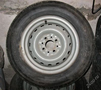 Лот: 2542717. Фото: 1. Комплект шин КАМА-205 на штамповке... Шины