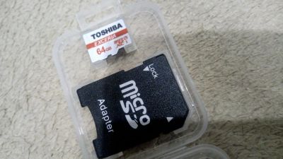 Лот: 11167608. Фото: 1. Карта памяти MicroSD Toshiba 64Gb... Карты памяти