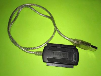 Лот: 7654127. Фото: 1. Адаптер-переходник с USB на SATA... Платы расширения, контроллеры, доп. порты