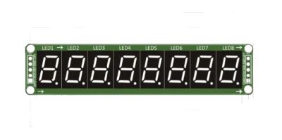 Лот: 20248171. Фото: 1. Дисплей на 8 восьмисегментных... Микроконтроллеры