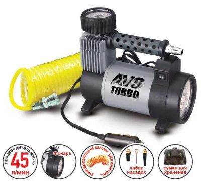 Лот: 3905400. Фото: 1. Компрессор Turbo AVS KS450L 45... Компрессоры автомобильные, шинные насосы